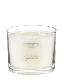 The White Company Seychelles 3 Wick Scented Candle, 770g, 