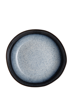 Denby Halo Large Organic Stoneware Serving Dish, 28cm, Black - view 2, Black