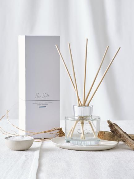 The White Company Sea Salt Reed Diffuser, 150ml - view 2, 