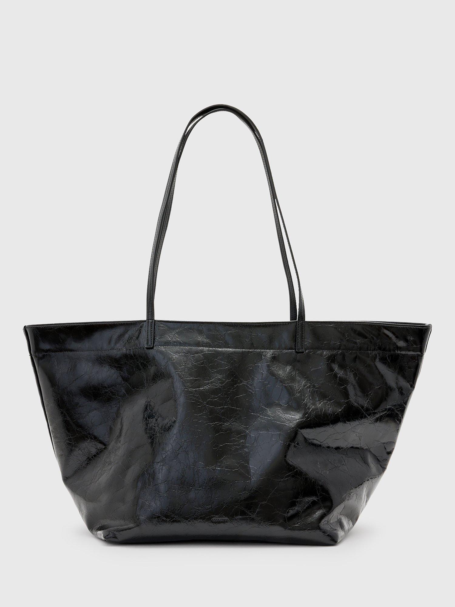 AllSaints Serafina Leather Tote Bag, Black