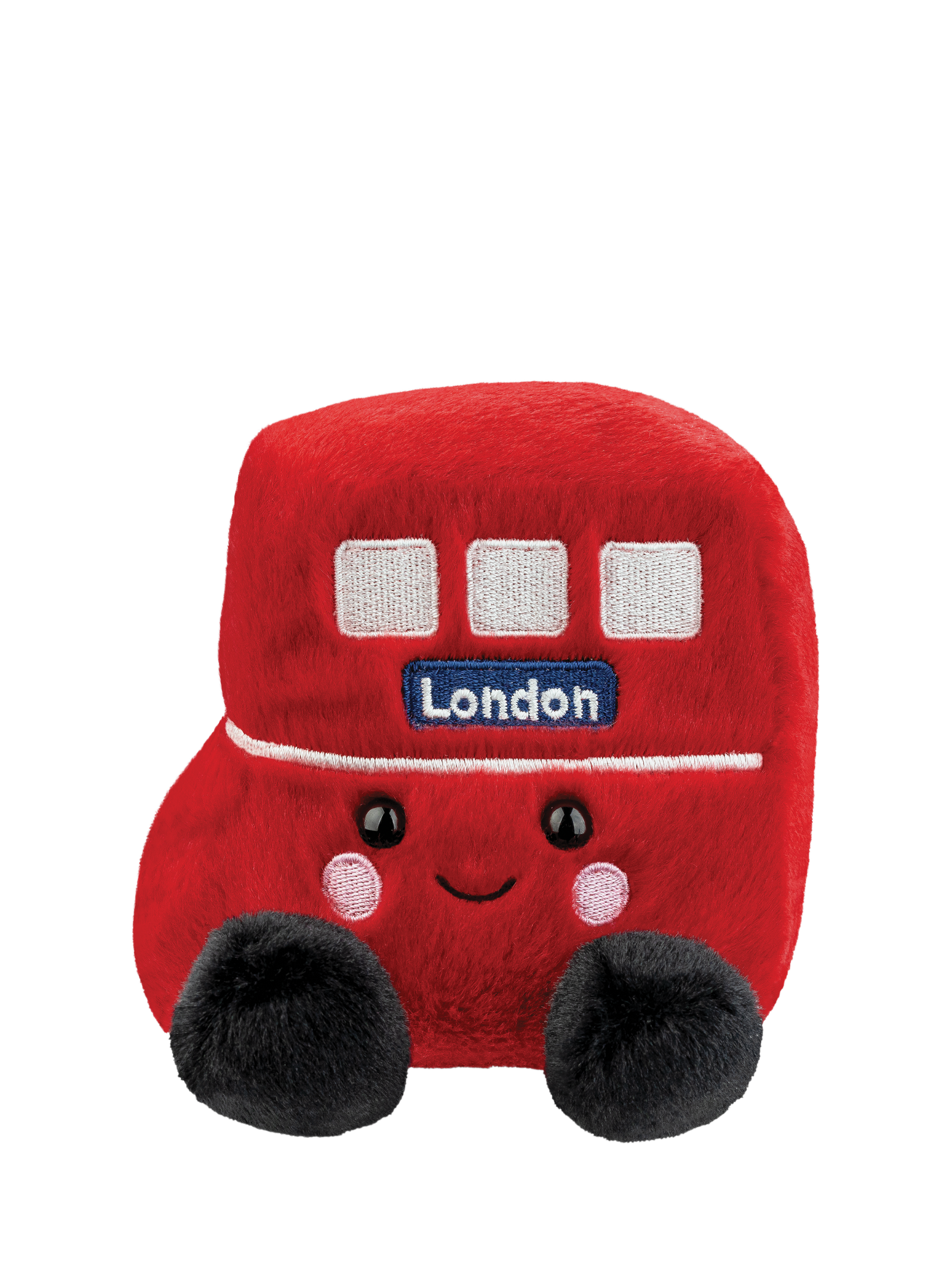 Aurora World Palm Pals Bertie Double-Decker Red Bus Plush Soft Toy