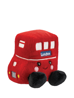 Aurora World Palm Pals Bertie Double-Decker Red Bus Plush Soft Toy - view 2, Multi