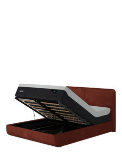 TEMPUR® Arc™ Ottoman Storage Disc Form Upholstered Bed Frame, Super King Size, Copper