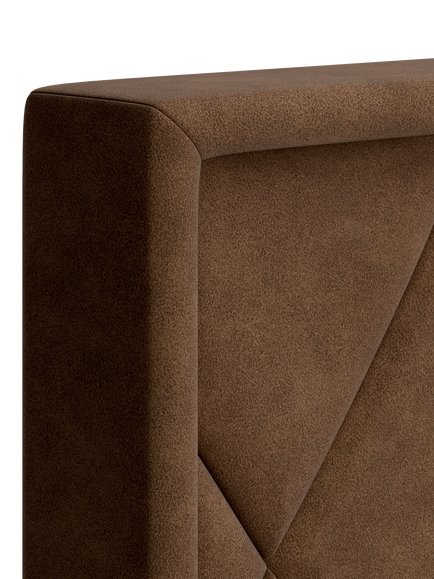 TEMPUR® Arc™ Ottoman Storage Disc Quilted Upholstered Bed Frame, King Size - view 2, Brown