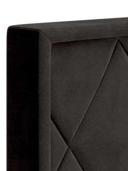 TEMPUR® Arc™ Ottoman Storage Disc Quilted Upholstered Bed Frame, Super King Size - view 2, Dark Grey