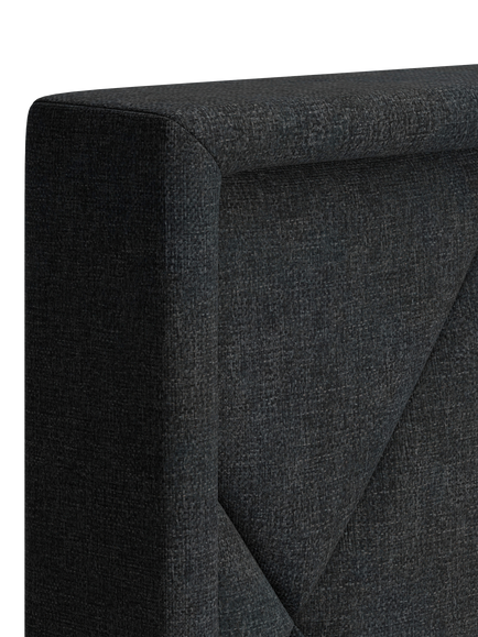 TEMPUR® Arc™ Ottoman Storage Disc Quilted Upholstered Bed Frame, King Size - view 2, Dark Stone