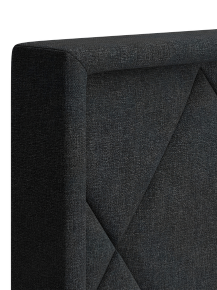 TEMPUR® Arc™ Ottoman Storage Disc Quilted Upholstered Bed Frame, Super King Size - view 2, Dark Stone