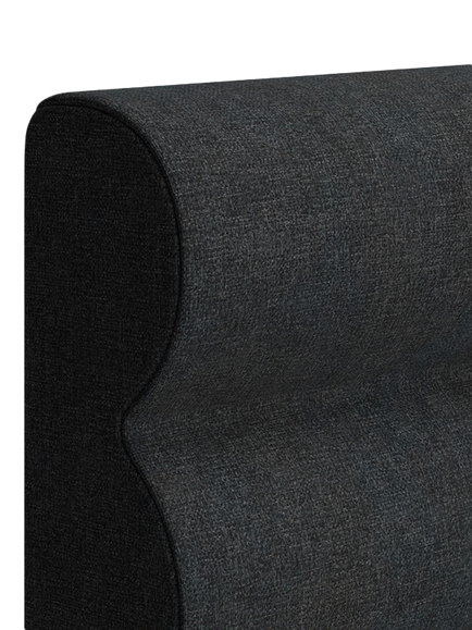 TEMPUR® Arc™ Ottoman Storage Disc Vectra Upholstered Bed Frame, King Size - view 2, Dark Stone