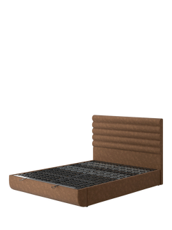 TEMPUR® Arc™ Ottoman Storage Disc Vectra Upholstered Bed Frame, Super King Size, Brown
