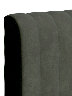 TEMPUR® Arc™ Ottoman Storage Disc Vertical Upholstered Bed Frame, Super King Size - view 2, Dark Green