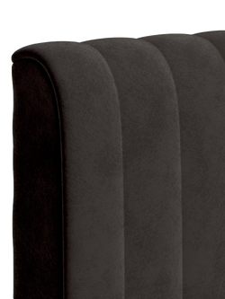 TEMPUR® Arc™ Ottoman Storage Disc Vertical Upholstered Bed Frame, King Size - view 2, Dark Grey