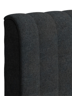 TEMPUR® Arc™ Ottoman Storage Disc Vertical Upholstered Bed Frame, King Size - view 2, Dark Stone