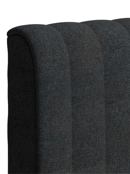 TEMPUR® Arc™ Ottoman Storage Disc Vertical Upholstered Bed Frame, King Size - view 2, Dark Stone