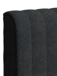 TEMPUR® Arc™ Ottoman Storage Disc Vertical Upholstered Bed Frame, Super King Size, Dark Stone