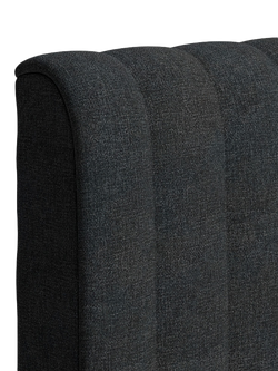 TEMPUR® Arc™ Ottoman Storage Disc Vertical Upholstered Bed Frame, Super King Size - view 2, Dark Stone