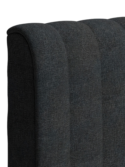 TEMPUR® Arc™ Ottoman Storage Disc Vertical Upholstered Bed Frame, Super King Size - view 2, Dark Stone