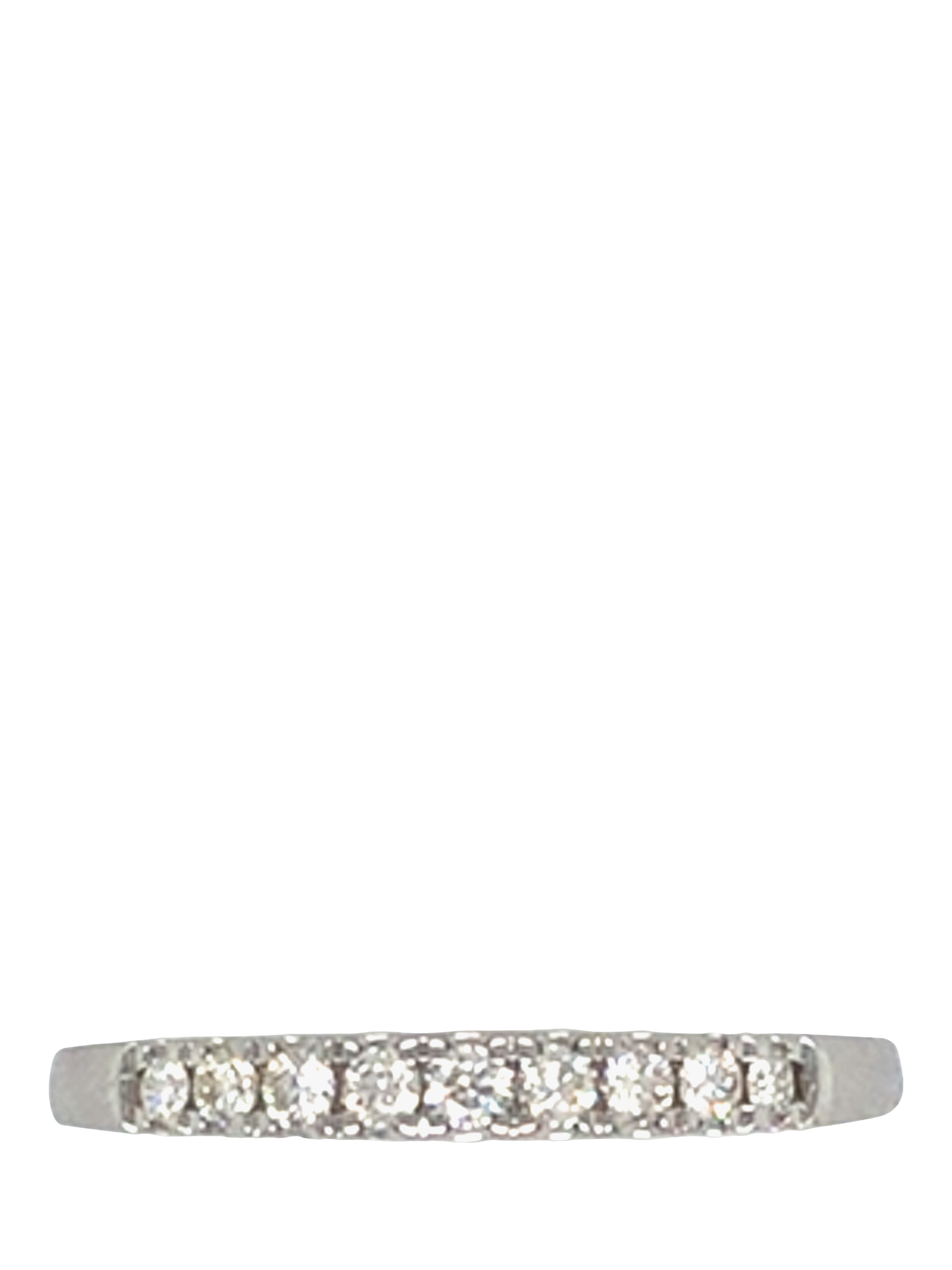 Vintage Fine Jewellery Pre-Loved Platinum Diamond Half Eternity Ring