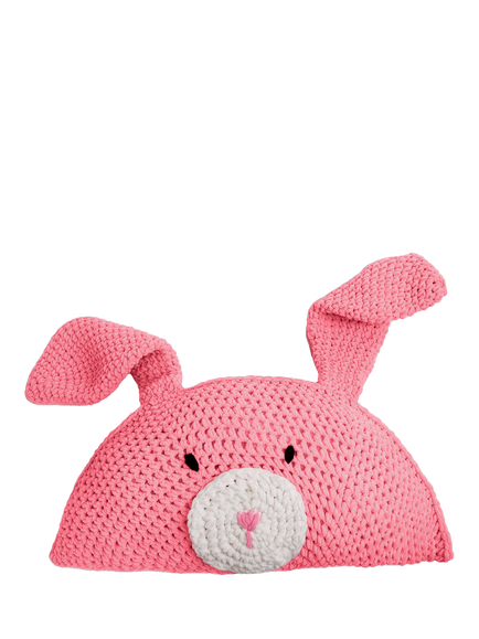 Wool Couture Mabel Bunny Cushion Crochet Kit, Pink