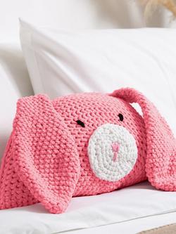 Wool Couture Mabel Bunny Cushion Crochet Kit - view 2, Pink