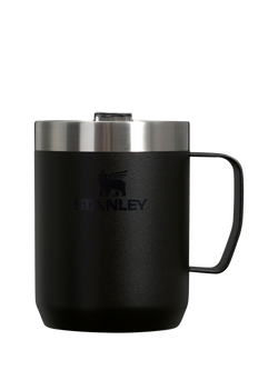 Stanley Double Wall Insulated Stainless Steel Legendary Camping Mug & Lid, 230ml, Black