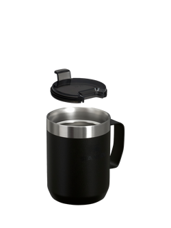 Stanley Double Wall Insulated Stainless Steel Legendary Camping Mug & Lid, 230ml - view 2, Black