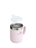 Stanley Double Wall Insulated Stainless Steel Legendary Camping Mug & Lid, 230ml, Rose Quartz