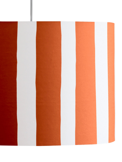houseof Stripe Lampshade, 35cm - view 2, Orange/White