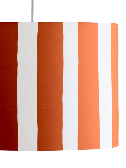 houseof Stripe Lampshade, 35cm - view 2, Orange/White