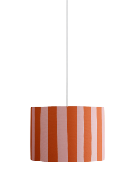 houseof Stripe Lampshade, 35cm, Pink/Orange