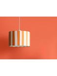 houseof Stripe Lampshade, 35cm, Pink/Orange