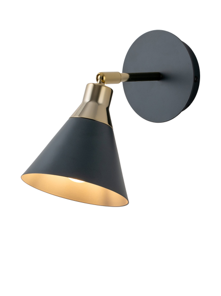 houseof Cone Wall Light, Charcoal, Charcoal