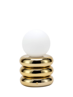 houseof Tube Cordless Portable Table Lamp, Brass - view 2, Brass