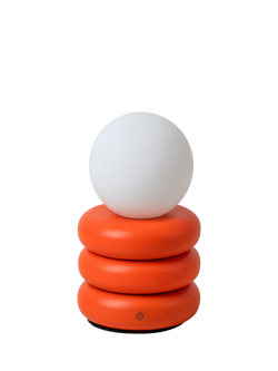 houseof Tube Cordless Portable Table Lamp - view 2, Orange