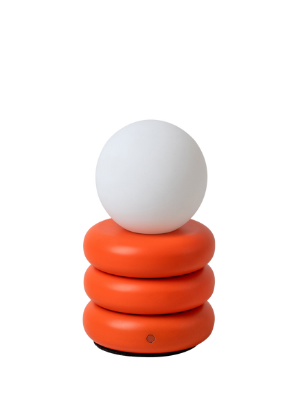 houseof Tube Cordless Portable Table Lamp - view 2, Orange