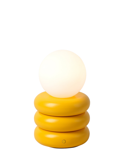 houseof Tube Cordless Portable Table Lamp, Yellow