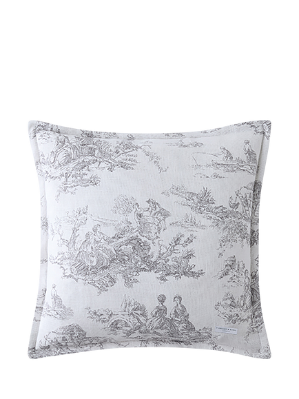 Cabbages & Roses Country Toile Cushion, Grey