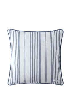 Cabbages & Roses Jolly Stripe Cushion, Blue