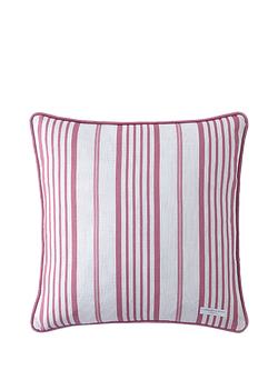 Cabbages & Roses Jolly Stripe Cushion, Raspberry