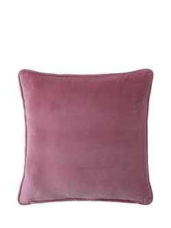 Cabbages & Roses Jolly Stripe Cushion - view 2, Raspberry