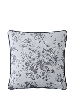 Cabbages & Roses Paris Rose Cushion, Grey