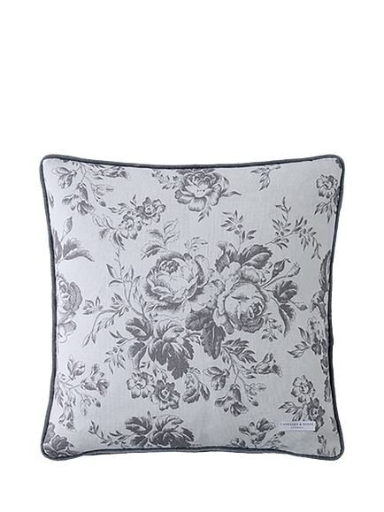 Cabbages & Roses Paris Rose Cushion, Grey