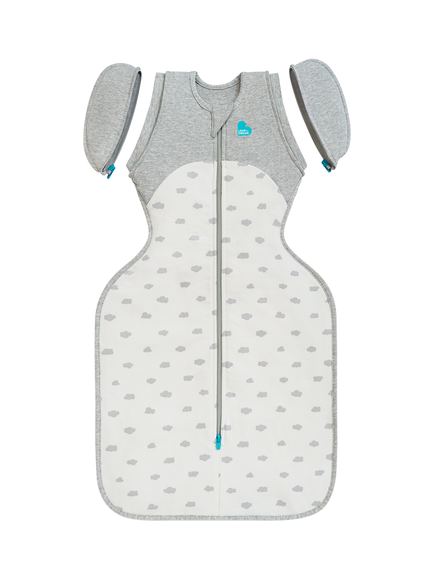 Love to Dream All Seasons Swaddle Up Transition Baby Sleeping Bag, 1.5 Tog, Cloud White, Cloud White