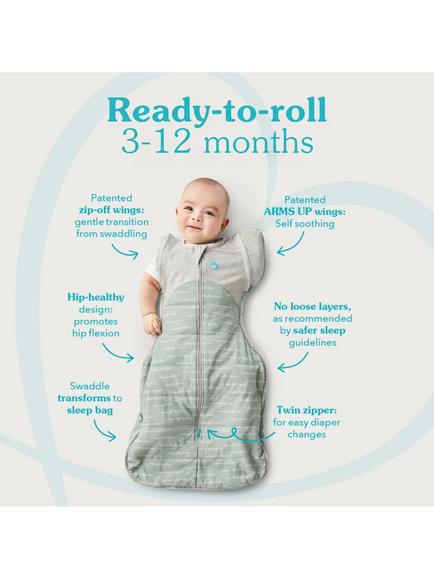 Love to Dream All Seasons Swaddle Up Transition Baby Sleeping Bag, 1.5 Tog, Cloud White - view 2, Cloud White