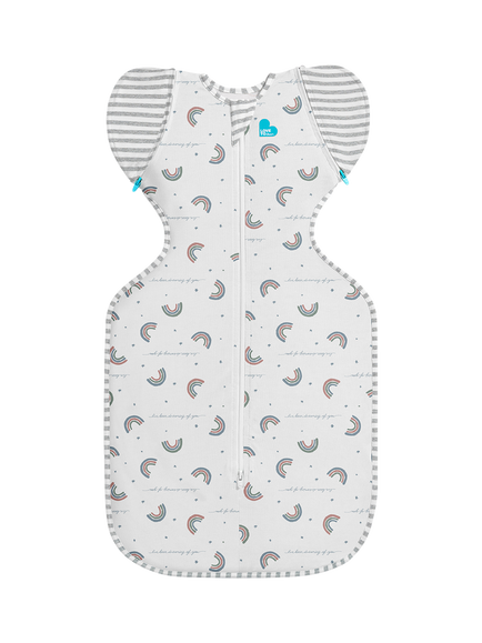 Love to Dream Swaddle Up Transition Baby Sleeping Bag, 1.0 Tog, Rainbow, Medium, Rainbow