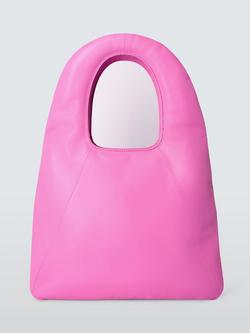 John Lewis x A.W.A.K.E. MODE Large Puffy Leather Tote Bag, Pink