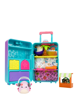 Squishmallows Squish-a-longs On-the-Go Luggage Playset, Multi