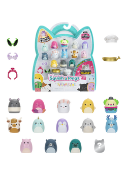 Squishmallows Squish-a-longs Mini-Squish, Style 1/Wave 2, Pack of 14, Multi