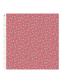 Tilda Wallflower Fabric - view 2, Pink Multi