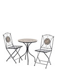 Suntime Algiers 2-Seater Mosaic Garden Bistro Table & Folding Chairs Set