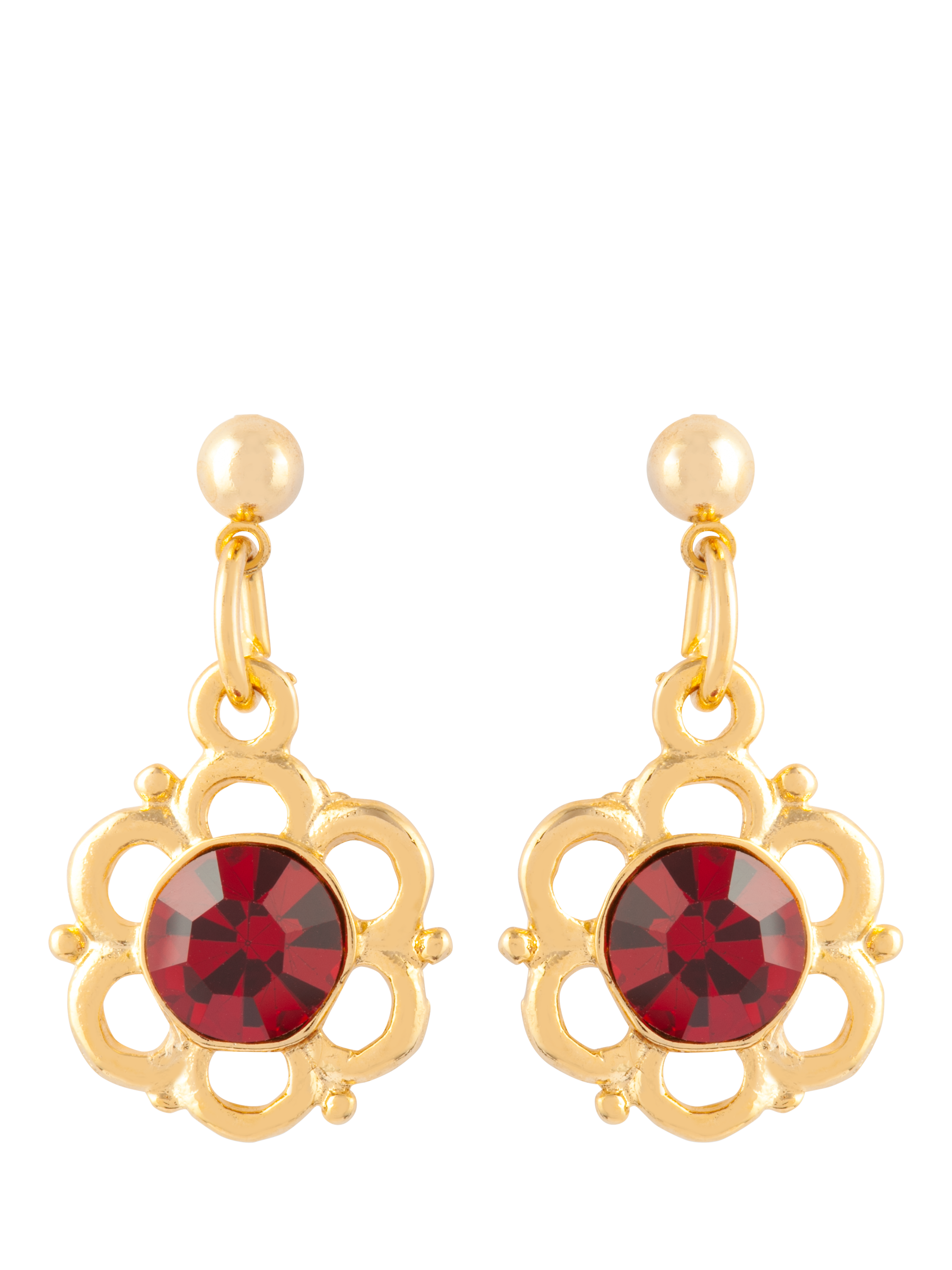 Product image 1 of 3, which shows Susan Caplan Pre-Loved Rediscovered Collection Swarovski Crystal Drop Earrings
